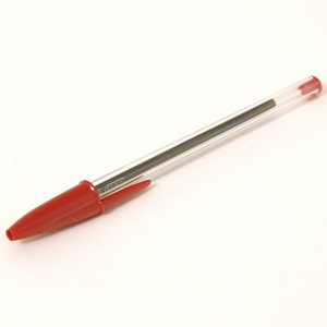 Lápiz Pasta Bic Cristal Medium Rojo  (Disponible Solo en Punta Arenas)