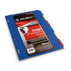Separador Rhein Oficio Vinilico 6 Divisiones  (Disponible Solo en Punta Arenas)