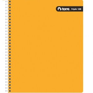 Cuaderno Universitario Torre Triple 3 Liso 7mm 120hjs (SA)