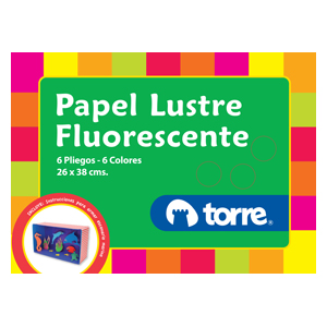 Carpeta Papel Lustre Fluorescente Torre Imagia (SA)