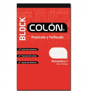 Block Apunte Colon Oficio 5mm 80 Hjs  (Disponible Solo en Punta Arenas)