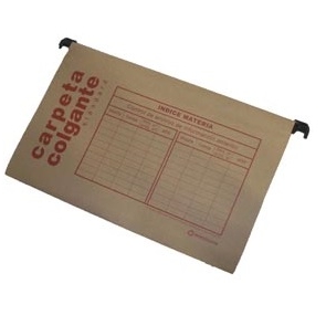 Carpeta Colgante Kraft Riel Plástico (Solo en Punta Arenas)