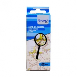Lupa Cristal Hand Negra 4cm Diametro	 (SA)