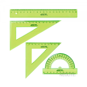 Set Geométrico Neolite  20cm Verde (Disponible desde I - IX Región ) (SA)