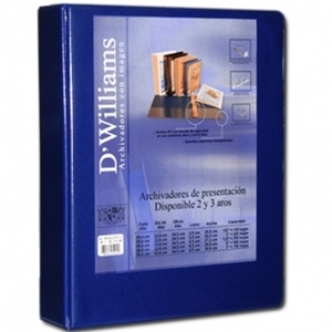 Archivador D"Williams Carta 2 Anillo 1/2" Color Azul (SA)