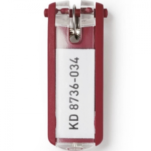 Llavero Durable con Etiqueta Visible Rojo (6 Llaves)  (Disponible Solo en Punta Arenas)