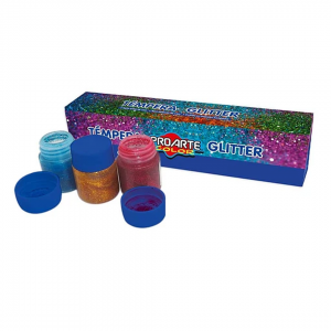 Tempera Proarte Glitter 6 Colores 15ml  (SA)