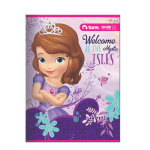 Cuaderno College Torre Princesita Sofia 7mm 80hjs (SA)