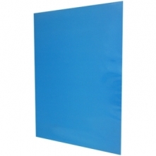 Carpeta Plastificada con Acco Celeste  (Disponible Solo en Punta Arenas)