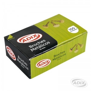 Broche Adix Metal 19 mm 100 unidades  (SA)