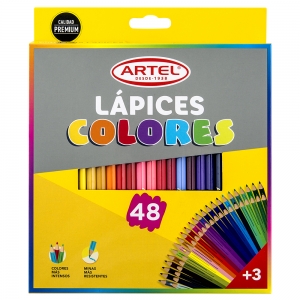 Lapices de Colores Artel Triangular 48 Unidades	 (SA)