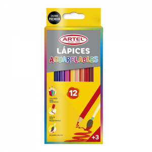 Lápiz Acuarelable Artel 12 colores   (Disponible desde I - IX Región ) (SA)