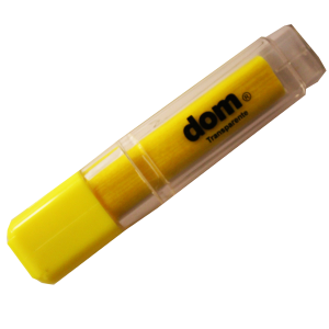 Destacador Dom Transparente Amarillo (SA)