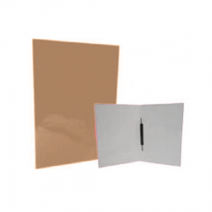 Carpeta Plastificada CI con Gusano Beige