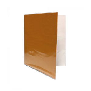 Carpeta Plastificada CI sin Gusano Café