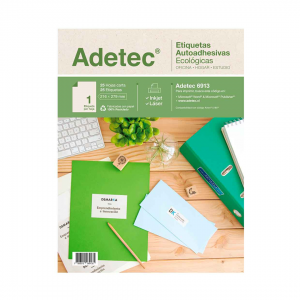 Etiqueta Eco Inkjet-Laser Carta 216x279mm 25hj  (SA)