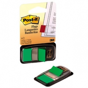 Banderita 3M Post It 680-3 Verde  (Disponible solo en Punta Arenas)
