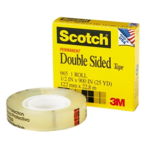 Cinta Adhesiva Scotch 3M 665 Doble Contacto 12mm x 22.8mt  (SA)