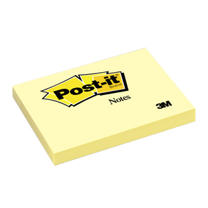 Nota Adhesiva 3M Post-It 657 (100x76mm) Amarillo 100hj (SA)