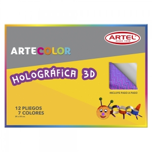 Carpeta Papel Holográfico Artel 12 Hjs   (Disponible desde I - IX Región ) (SA)