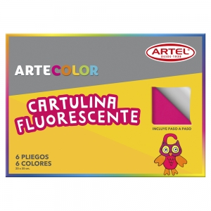 Carpeta Cartulina Fluorescente Artel 6hjs   (Disponible desde I - IX Región ) (SA)