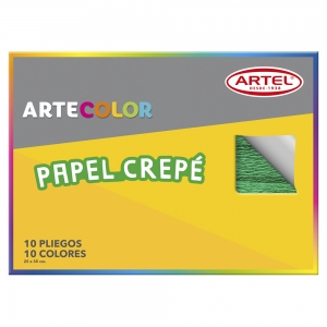 Carpeta Artel Papel Crepe 25x35cm 10hjs   (Disponible desde I - IX Región ) (SA)
