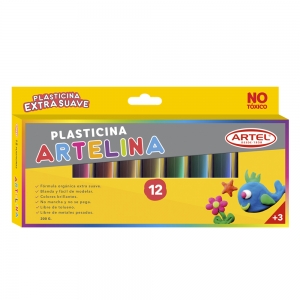 Plasticina Artelina Estuche 12 Colores   (SA)