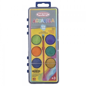 Acuarela Artel 12 Color   (Disponible desde I - IX Región ) (SA)