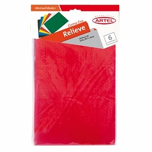 Goma Eva Artel Relieve 6 Colores (SA)