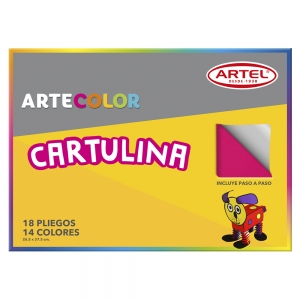 Carpeta Cartulina 14 colores Artel 18hjs   (Disponible desde I - IX Región ) (SA)