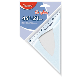 Escuadra Maped Graphic 45° - 21cm. (SA)