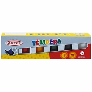 Tempera Artel 6 Colores 15 ml   (Disponible desde I - IX Región ) (SA)