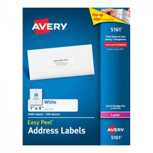 Etiqueta Avery Laser 25x102 Blanca 100hjs	 (SA)