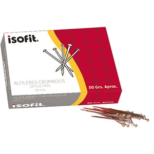 Alfileres Isofit 28mm 50Grs (SA)