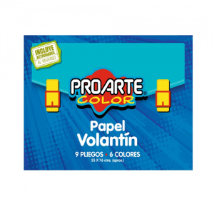 Carpeta Proarte Papel Volantín 6color 9hj (SA)