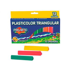 Plasticina Proarte 12 Color Triangular (SA)