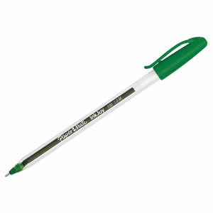 Lápiz Pasta Paper Mate Kilométrico 100 Cristal Verde [Disponible desde III - VIII Region- Hasta Agotar Stock] (SA)
