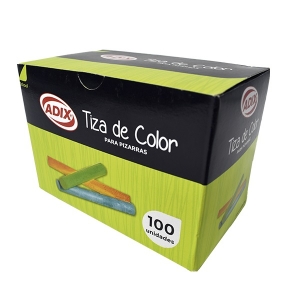 Tiza de Colores para Pizarra Adix 100 Unidades  (Solo en Punta Arenas)