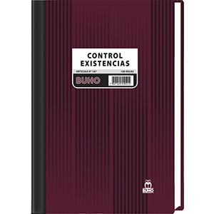 Libro Control Existencias Buho 100 Hjs (SA)